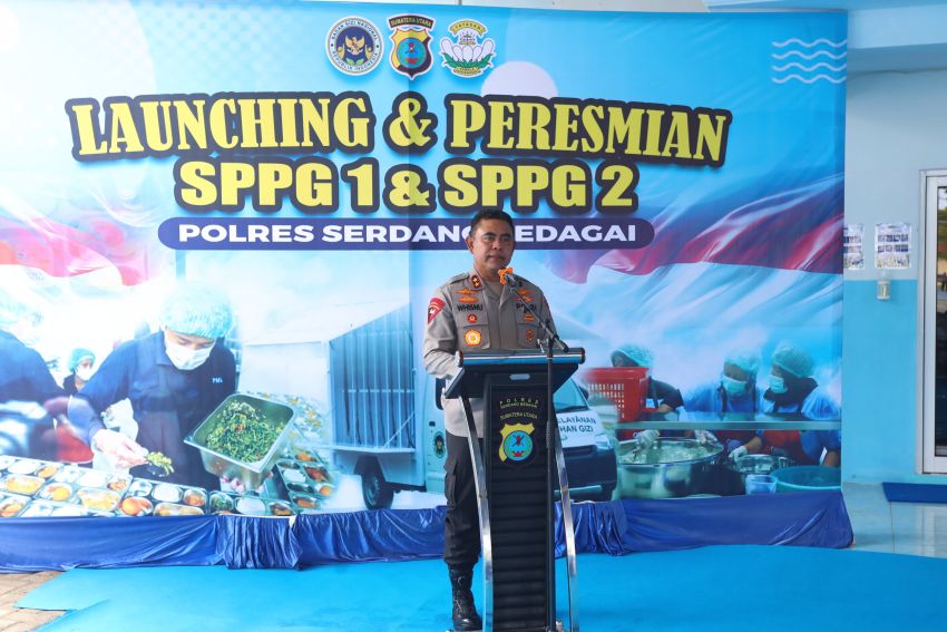 Kapolda Sumut Resmikan Dua SPPG di Serdang Bedagai, Tegaskan Komitmen Dukung Program MBG Nasional