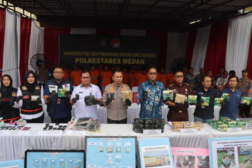 Wali Kota Apresiasi Polrestabes Medan Ungkap 173 Kasus Narkoba, Siap Berkolaborasi Berantas Narkoba