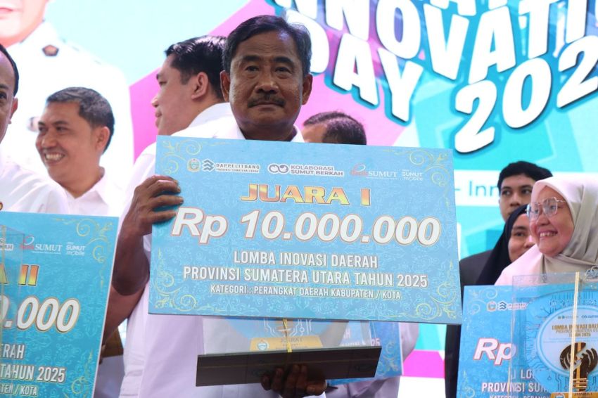 Wali Kota Binjai Terima Penghargaan Juara 1 North Sumatera Innovation Day 2025