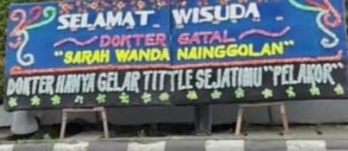 Papan Bunga Sindir Dokter Pelakor Masuk ke Ranah Hukum, Kini Pengirimnya Dilaporkan ke Polda Sumut