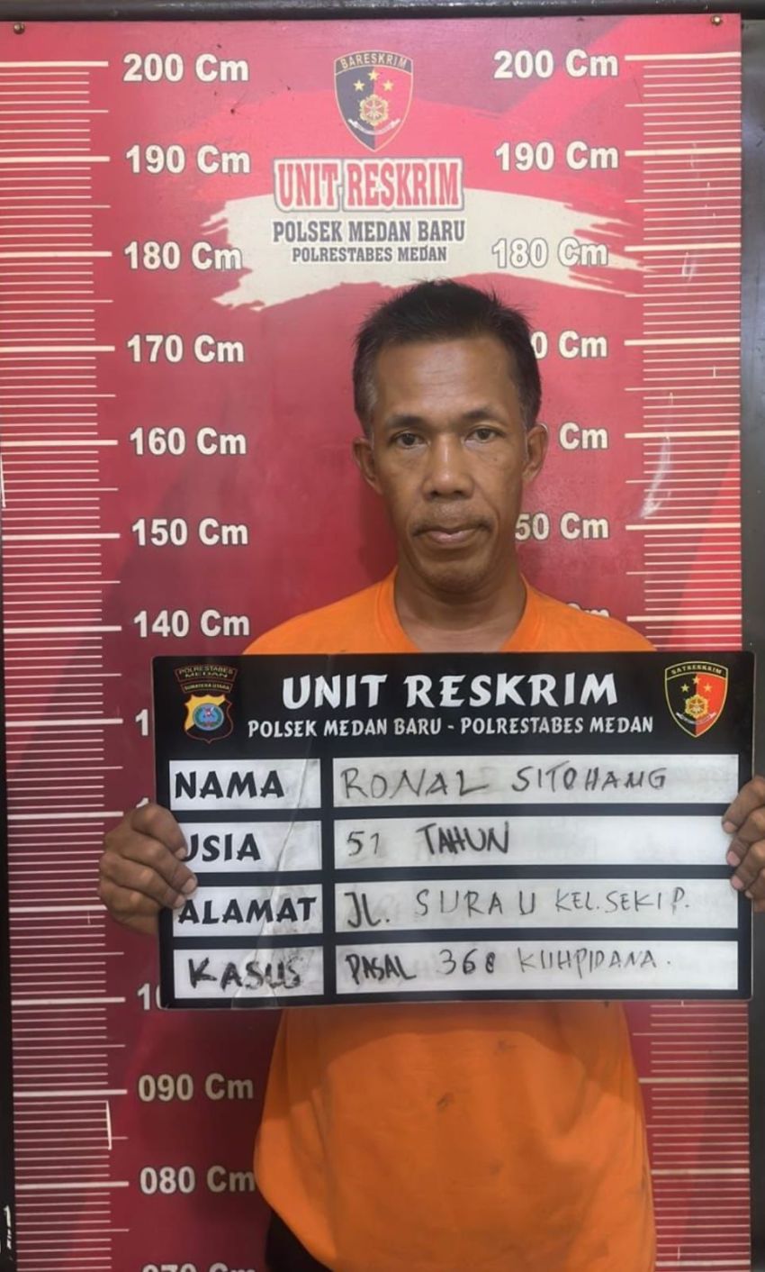 Palak Mandor Proyek, Baron Diciduk Polisi di Medan Petisah