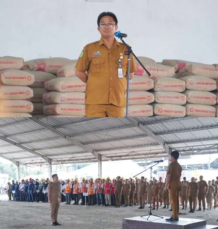Apel Gabungan Dinas SDABMBK, Ajak Pegawai Tingkatkan Semangat Dan Kebersamaan