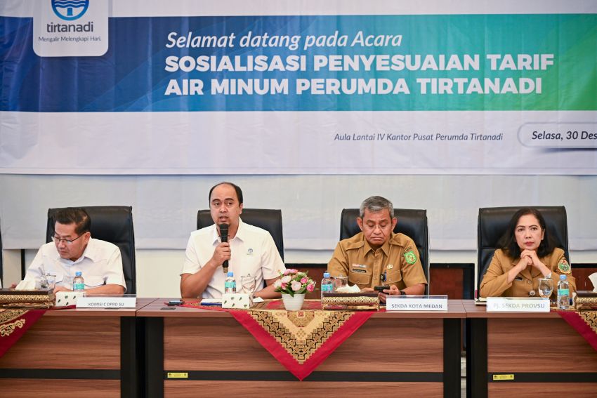 Perumda Tirtanadi Turunkan Harga Air Bersih untuk Masyarakat Berpenghasilan Rendah