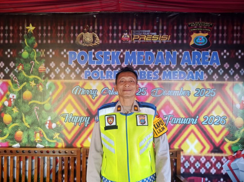 Polsek Medan Area Siagakan Pospam Angsapura, Fokus Amankan Rumah Warga yang Ditinggal Mudik