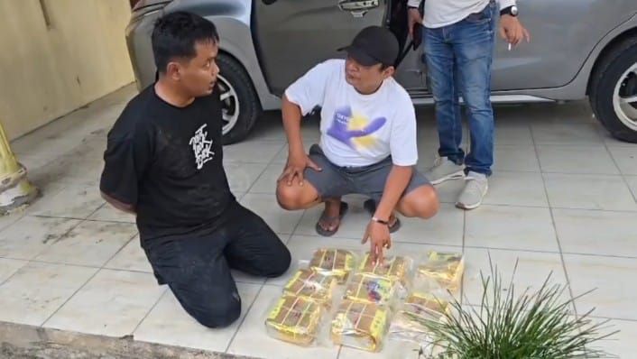 Bawa 8 Kilogram Sabu, Kurir Asal Pekanbaru Nyangkut di Asahan