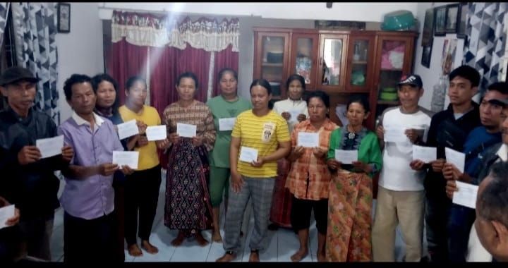 PSD Indonesia Salurkan Bantuan Uang Tunai Dampak Longsor Humbahas