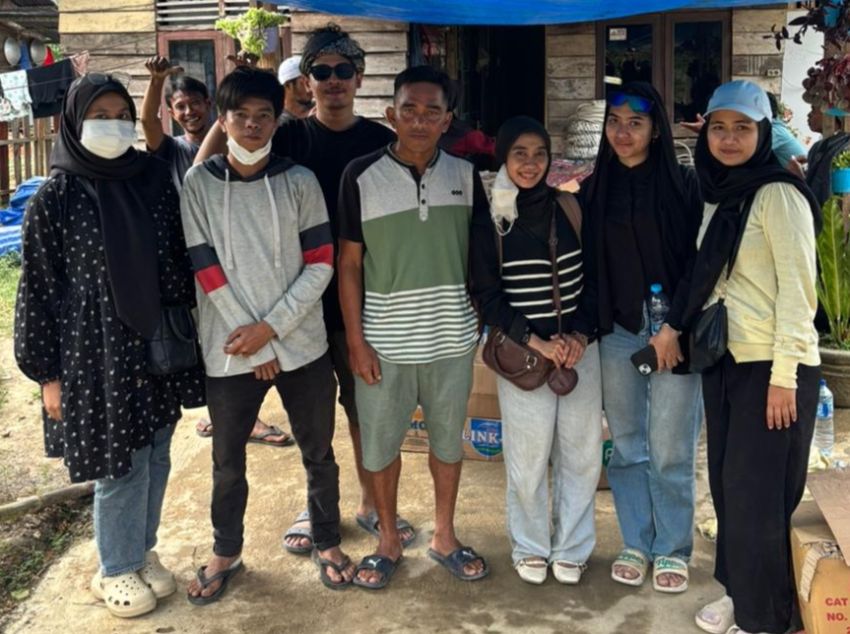 Germanas dan Volunteer Medan Salurkan Bantuan Kemanusiaan ke Desa Aras Sembilan, Aceh Tamiang