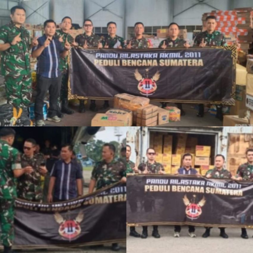 Keluarga Besar Akmil 2011" Pandu Rilastaka" Bantu Korban Bencana Sumatera