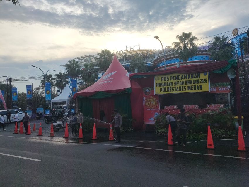 Libur Nataru 2026, Pospam RCW Polsek  Medan  Sunggal Fokus Jaga Kelancaran Lalu Lintas