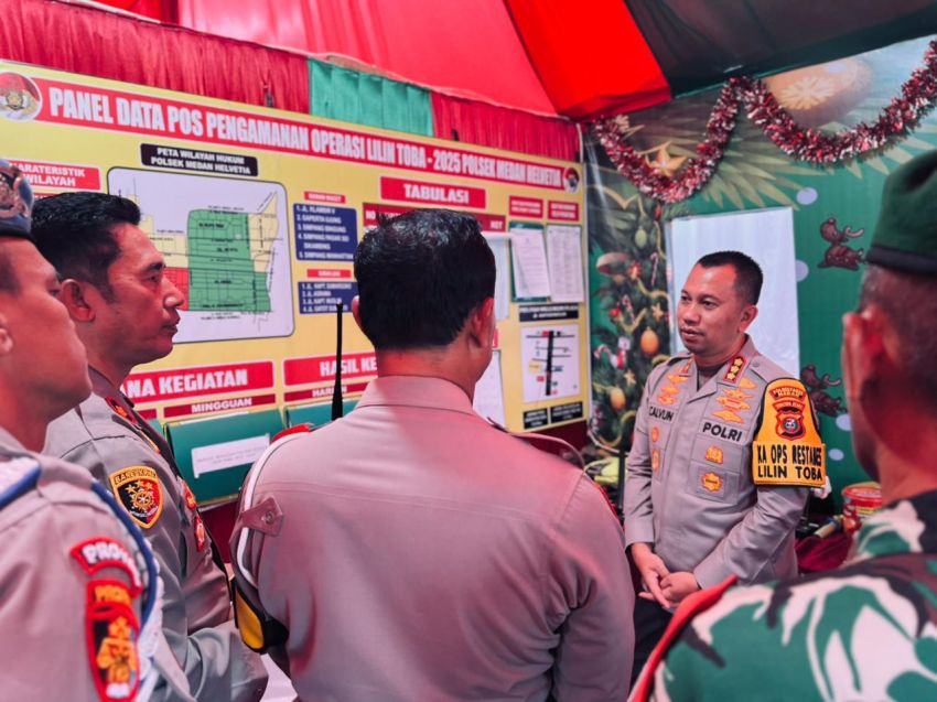 Pantau Pos Simpang Haji Anif, Kapolrestabes Medan Pastikan Kesiapan Pengamanan Tahun Baru 2026