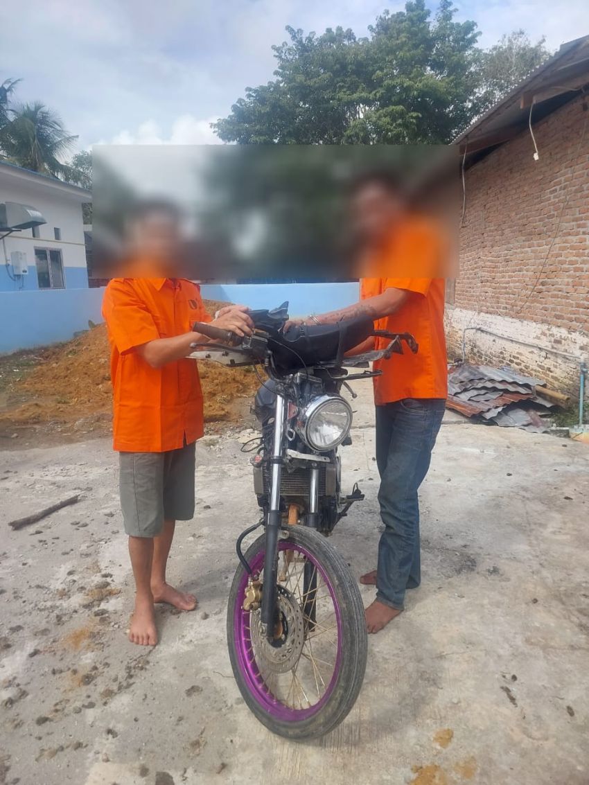 Polsek Salapian Amankan Dua Pelaku Curat