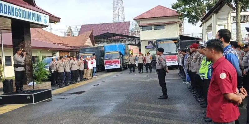 53 Personel Polres Padangsidimpuan Dikerahkan ke Batang Toru, Operasi Kemanusiaan Diperkuat IDI dan Relawan