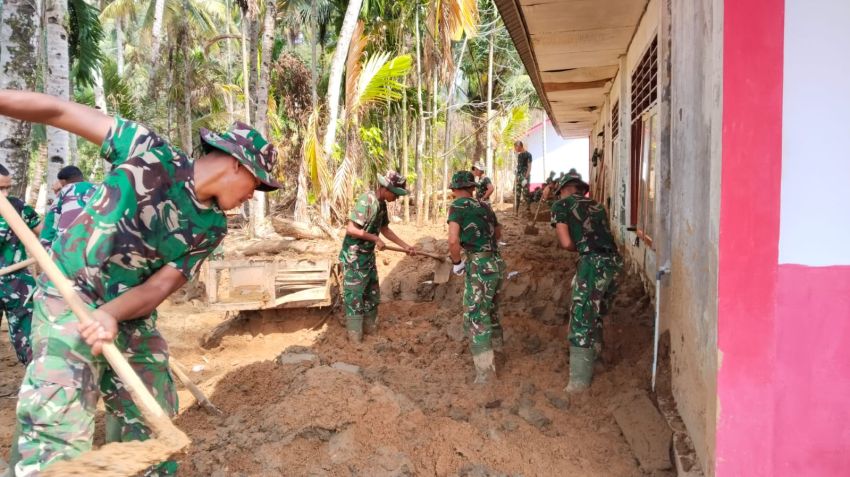 Satgas Gulbencal Kodam I/BB Pastikan SDN 155678 Hutanabolon 2 Sudah Dapat Digunakan Kembali