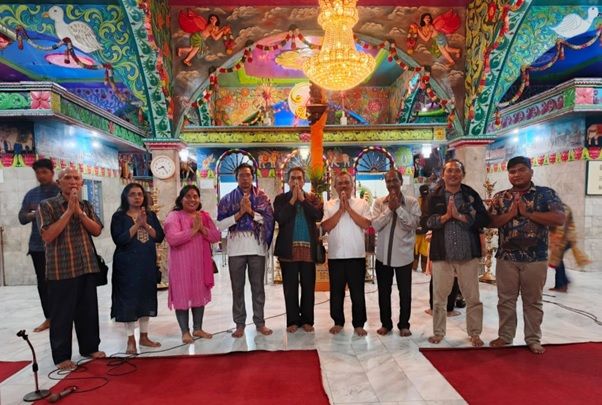 Kemenang Bali  Kunjungi Shri Mariamman Kuil, Keberagaman Berorientasi pada Persatuan