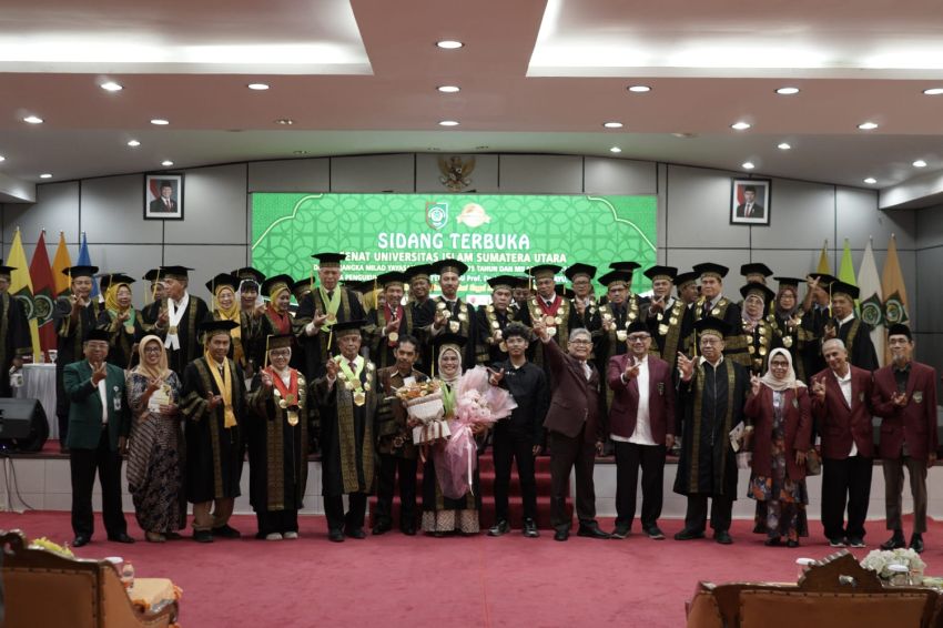 Milad ke-74 UISU: Momentum Transformasi Menjadi Yayasan Wakaf dan Pengukuhan Guru Besar