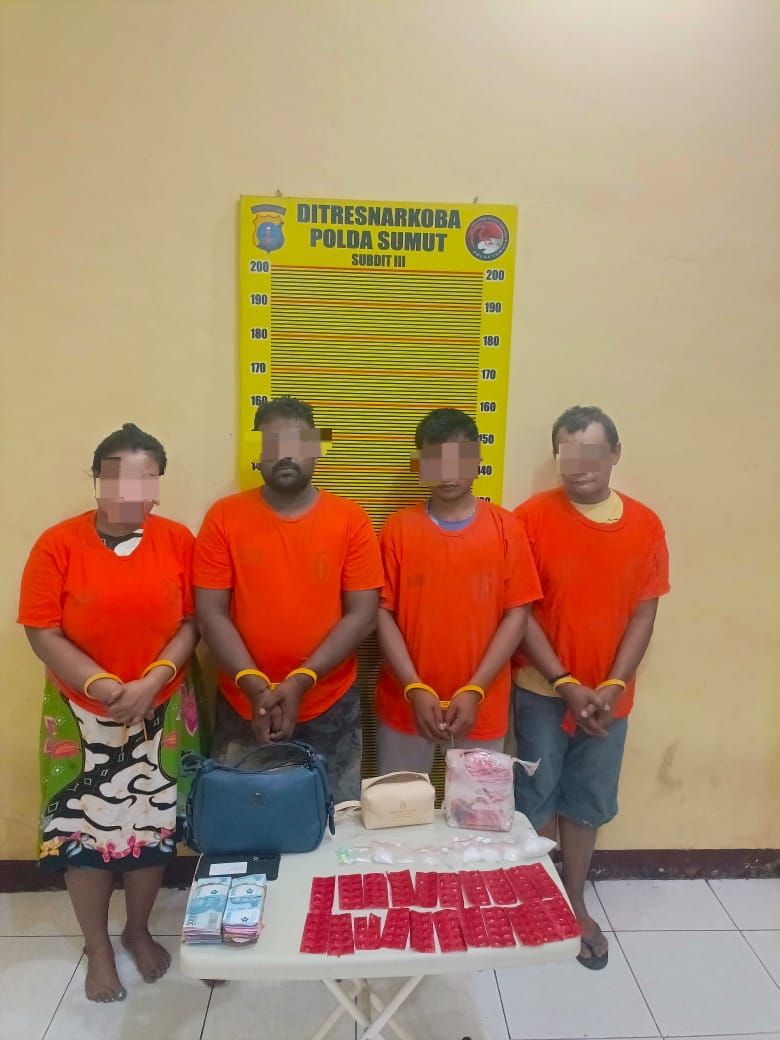Ditresnarkoba Polda Sumut Bongkar Jaringan Sabu