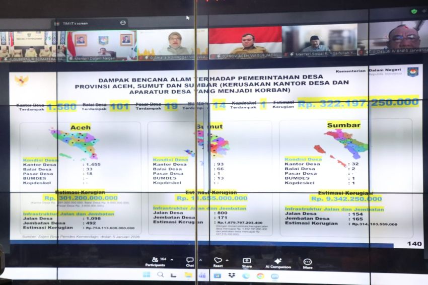 Ikuti Rakor BNPB, Pemko Binjai Tegaskan Komitmen Pendataan Akurat Pasca Bencana