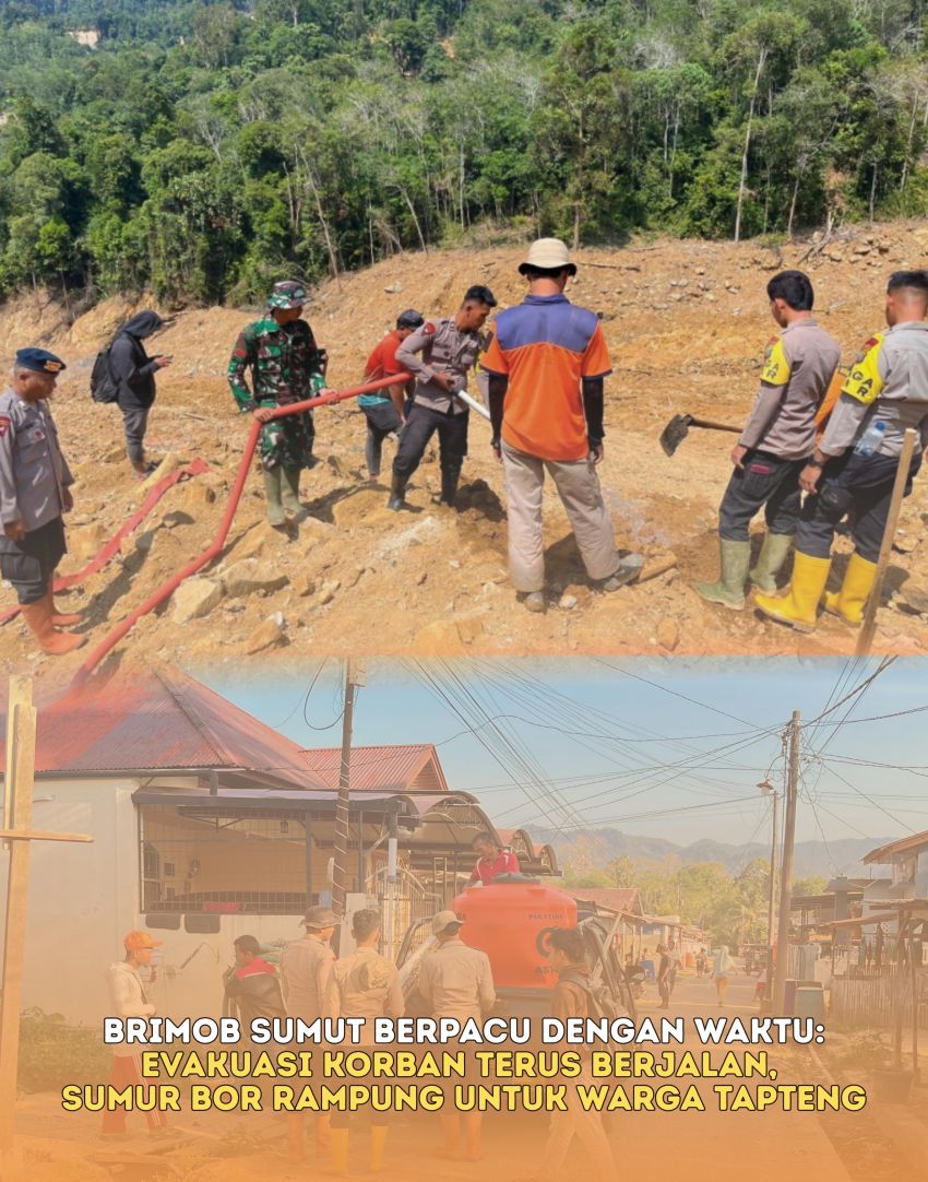 Brimob Sumut Berpacu dengan Waktu