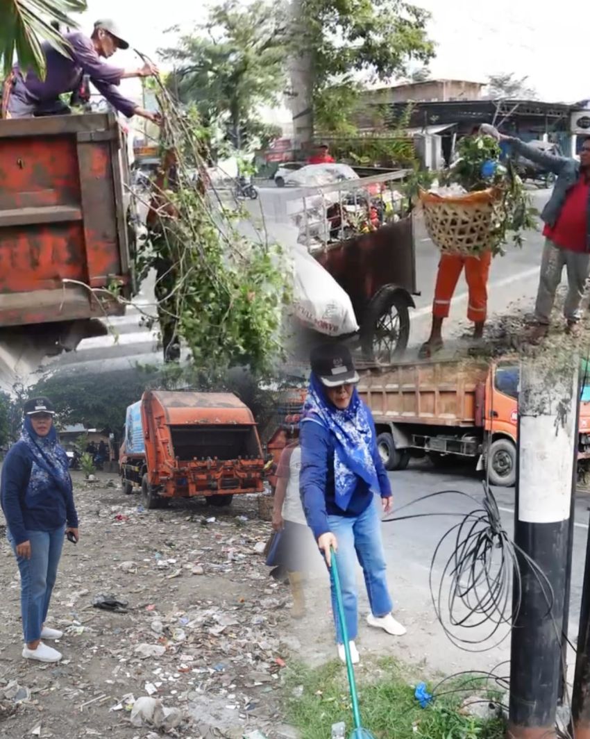 Dukung Program Wali Kota Medan, Plt Camat Medan Kota Endang Wastiani Pimpin Sabtu Bersih di Dua Kelurahan