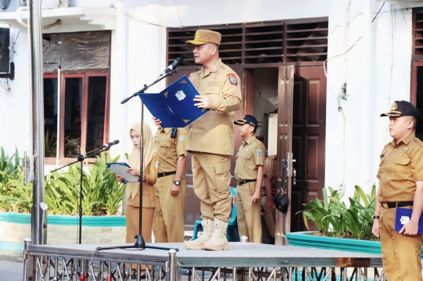 Pimpin Apel Gabungan, Pj. Sekdako Binjai Tekankan Percepatan Penyusunan LKPD 2025