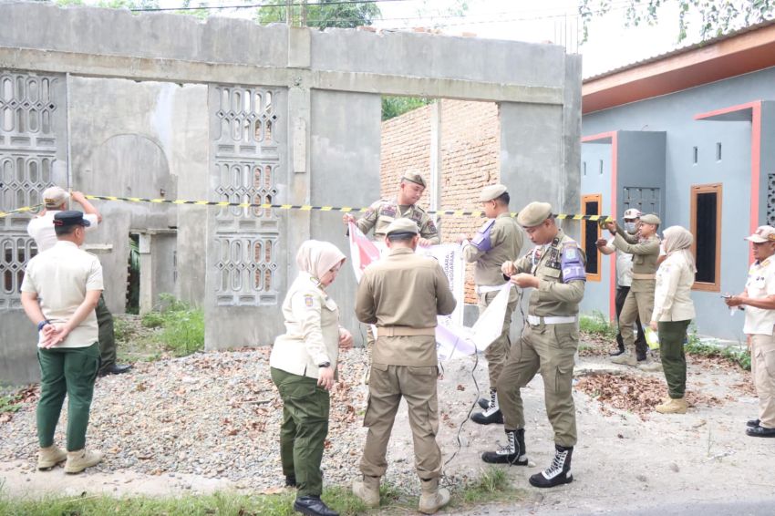 Pemko Binjai Tertibkan Bangunan Tanpa Izin di Bantaran Sungai di Kawasan Binjai Selatan