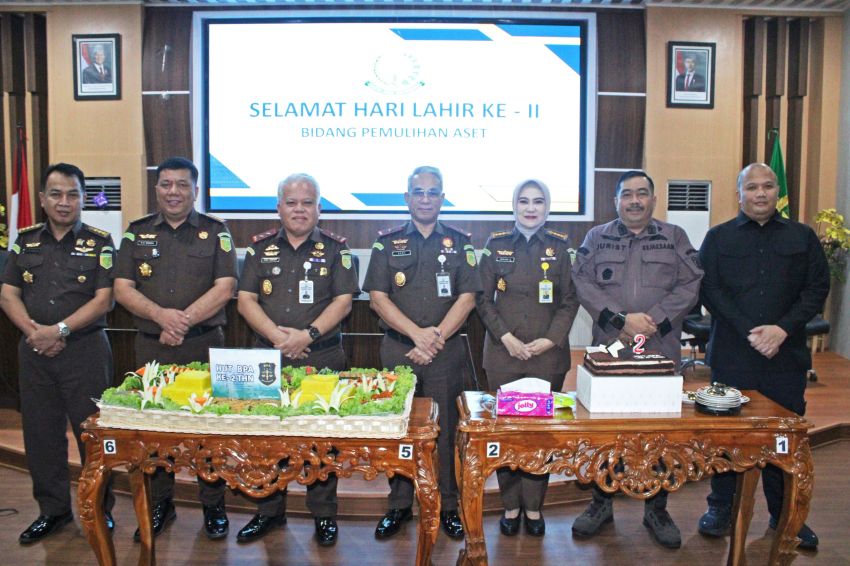 Kajati Sumatera Utara Ikuti Syukuran Peringatan Hari Lahir  Ke-2 Tahun Badan  Pemulihan  Aset Kejaksaan RI