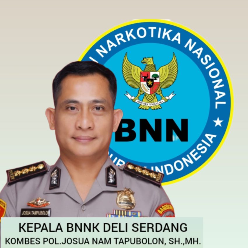 Resmi, Kombes Josua Tampubolon Menjabat Kepala BNN Deli Serdang