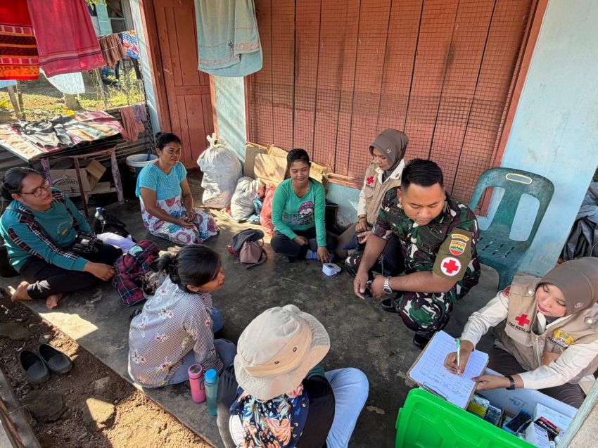 Satgas Kesdam I/BB Terus Berikan Bantuan Kesehatan bagi Warga Terdampak Bencana