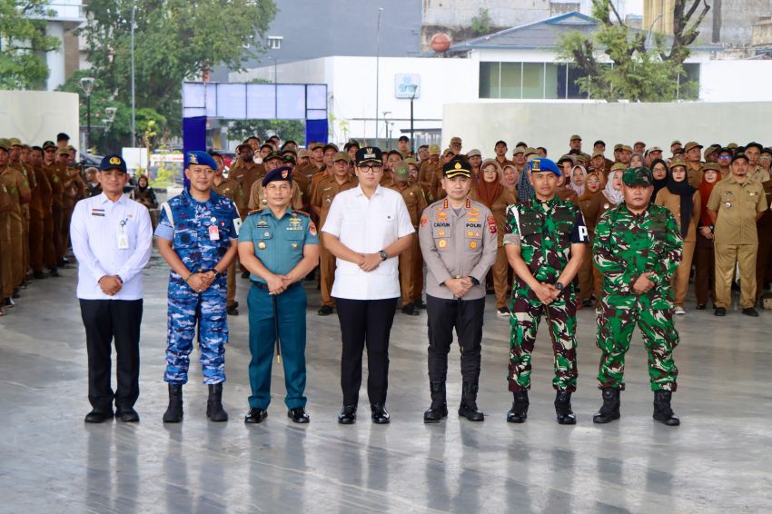 Sinergi di Balik Hujan, Walikota dan Kapolrestabes Komitmen Jaga Kekondusifan Ramadhan
