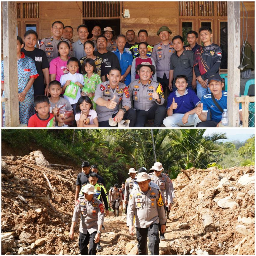 Polres Tapteng Bawa "Cahaya" PLTS untuk Warga Desa Sialogo