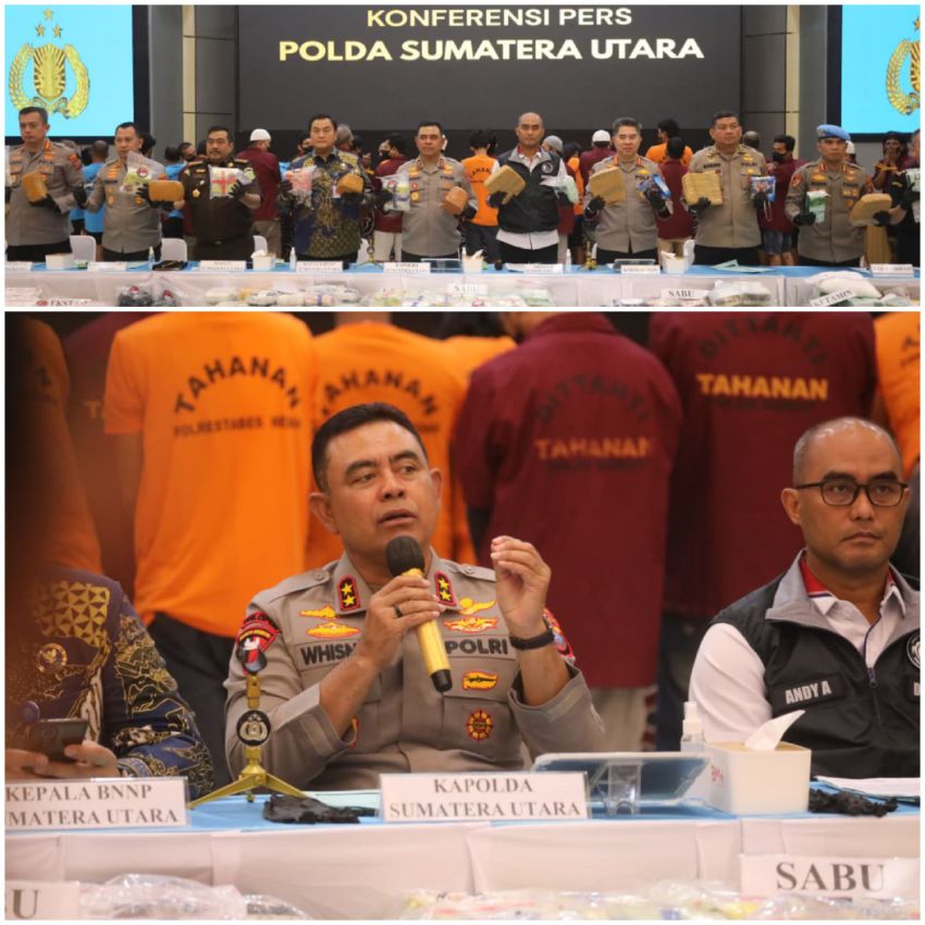Polda Sumut Ungkap 923 Kasus Narkoba Awal 2026, Selamatkan 1,48 Juta Jiwa