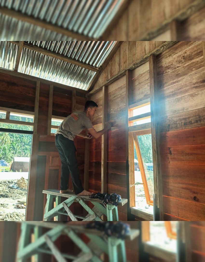 Brimob Sumut Kawal Huntara, Lingkungan Batang Toru Kembali Tertata