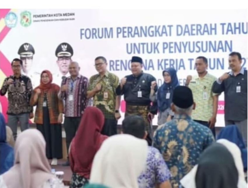 Disdikbud Kota Medan Buka Forum Perangkat Daerah, Tekankan Strategis Rencana Program Kerja