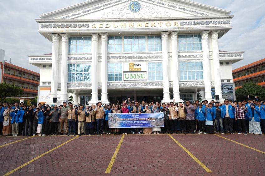 UMSU Lepas 5 Tim Lolos Pendanaan Mahasiswa Berdampak Pemulihan Bencana Sumatera