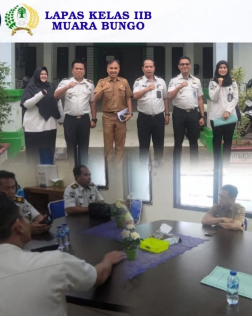 Dukung Pembinanaan WBP, Lapas Muara Bungo Kolaborasi Dengan DLH dan Disnakertrans