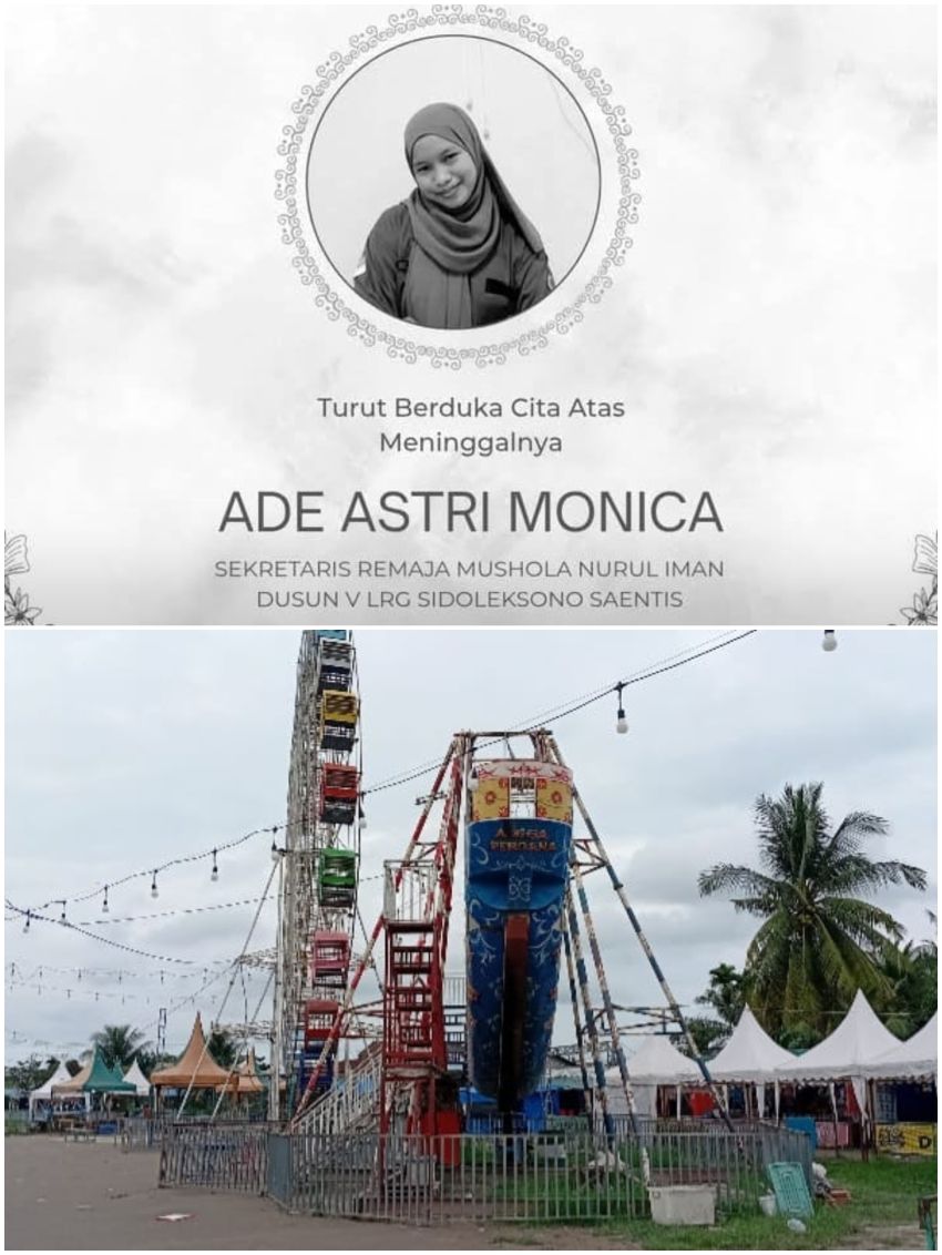 Tragis Ade Astri Monica Tewas di Wahana Cinta Rakyat, Kapolsek Tembung Belum Terima Laporan?