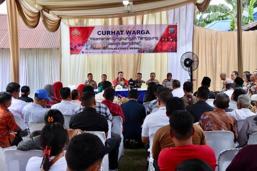 Gelar Curhat Warga di Kutalimbaru, Kombes Jean Calvijn: Jaga Anak Kita Jangan Sampai Hancur Karena Narkoba