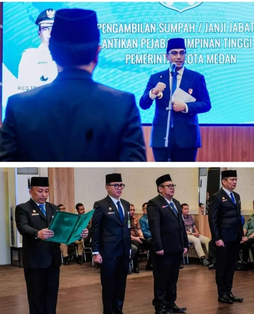 Lantik Empat Pejabat Tinggi Pratama, Rico Waas Tekankan Jabatan Harus Diemban Dengan Ikhlas