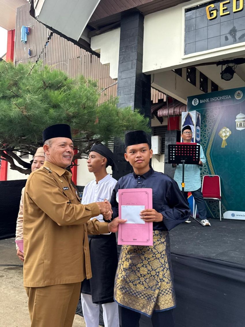 Tim Takbir Al Fatih MAN 3 Tapteng Raih Peringkat Ketiga Lomba Pukul Bedug di Ramadan Fair