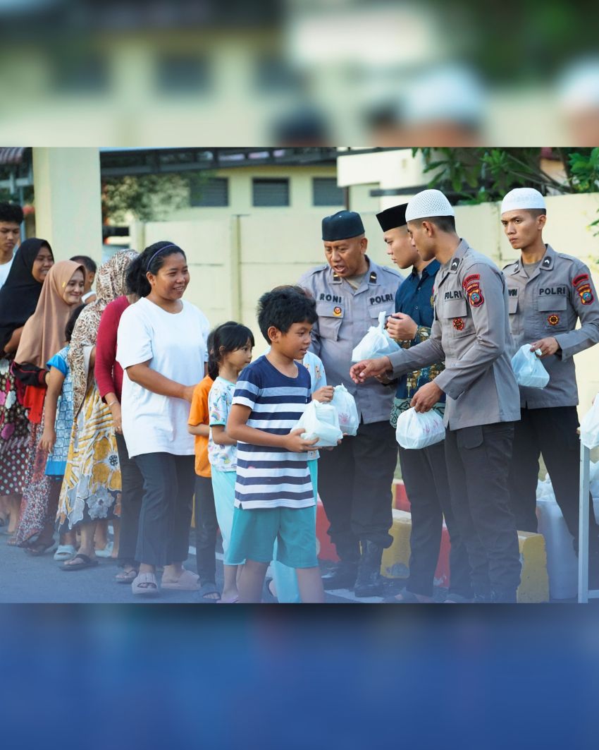 Brimob Polda Sumut Berbagi Berkah Ramadhan