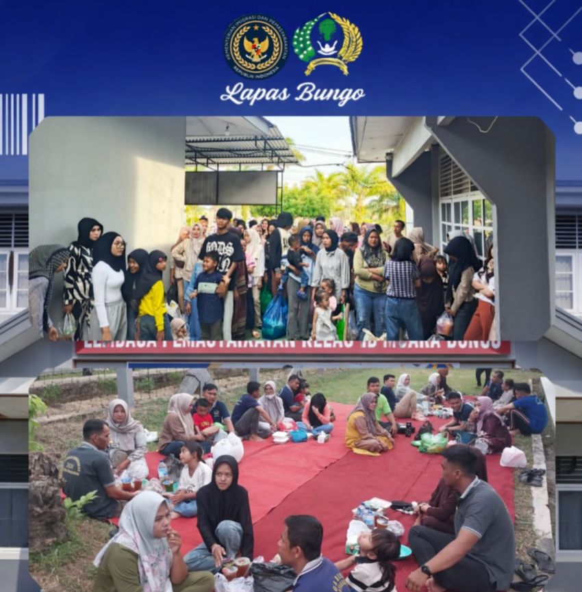 Momen Bulan Suci Ramadhan, Keluarga dan WBP Buka Puasa Bersama di Lapas Muara Bungo