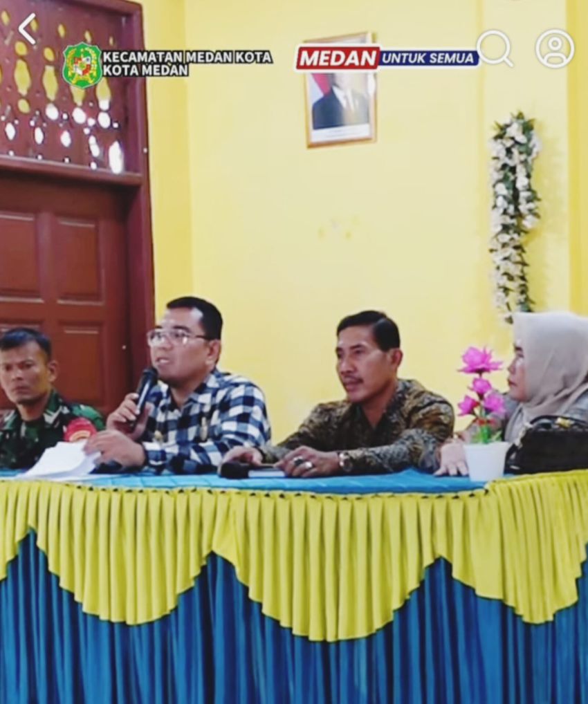 Kunjungi Jajaran Kelurahan Teladan Timur, Camat Medan Kota: Bantu dan Beri Pelayanan Yang Baik Pada Masyarakat