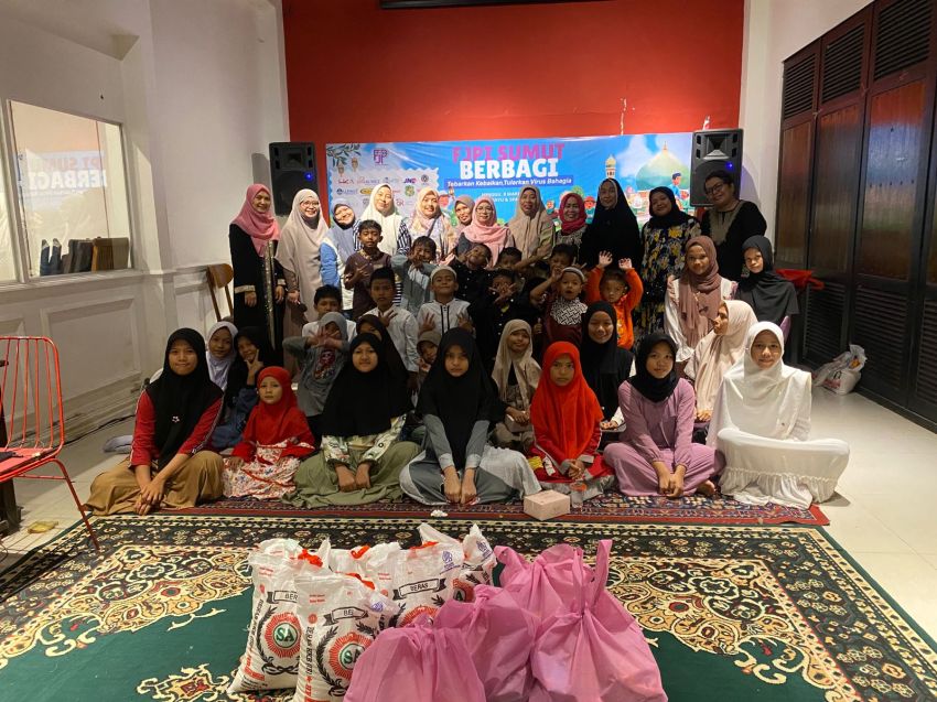 RBB FJPI Sumut Tebar Kebaikan, Puluhan Anak Yatim Terima Sembako dan THR