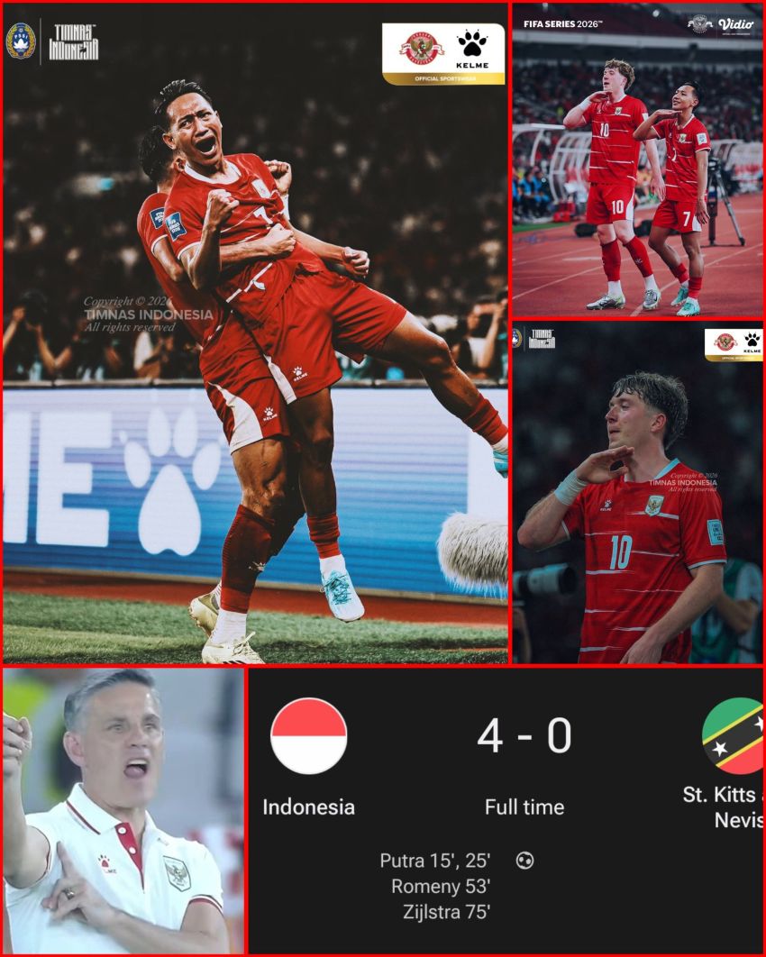 Timnas Indonesia Hajar Negara Terkecil di Amerika 4-0, Tantang Bulgaria di Final