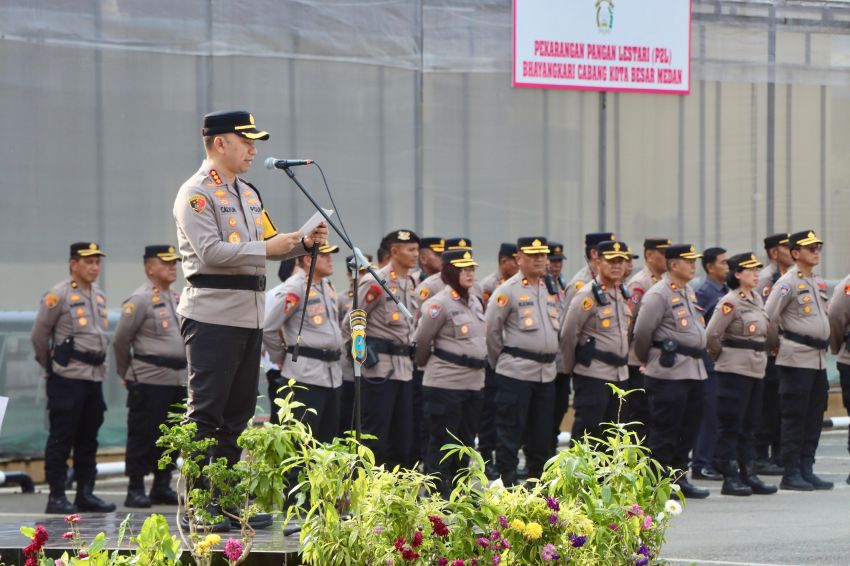 Operasi Ketupat Toba 2026, Kapolrestabes Gelar Pasukan Pastikan Mudik Aman dan Nyaman