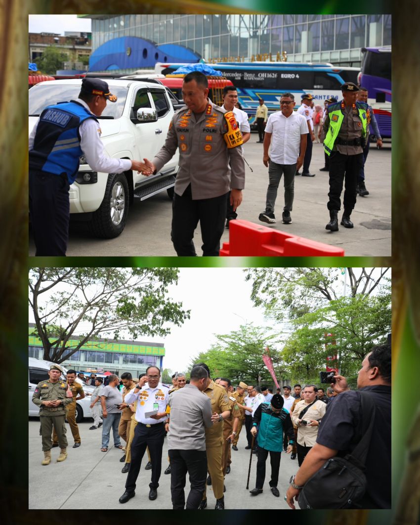 Kapolrestabes Medan Hadiri Pelepasan 4.000 Peserta Mudik