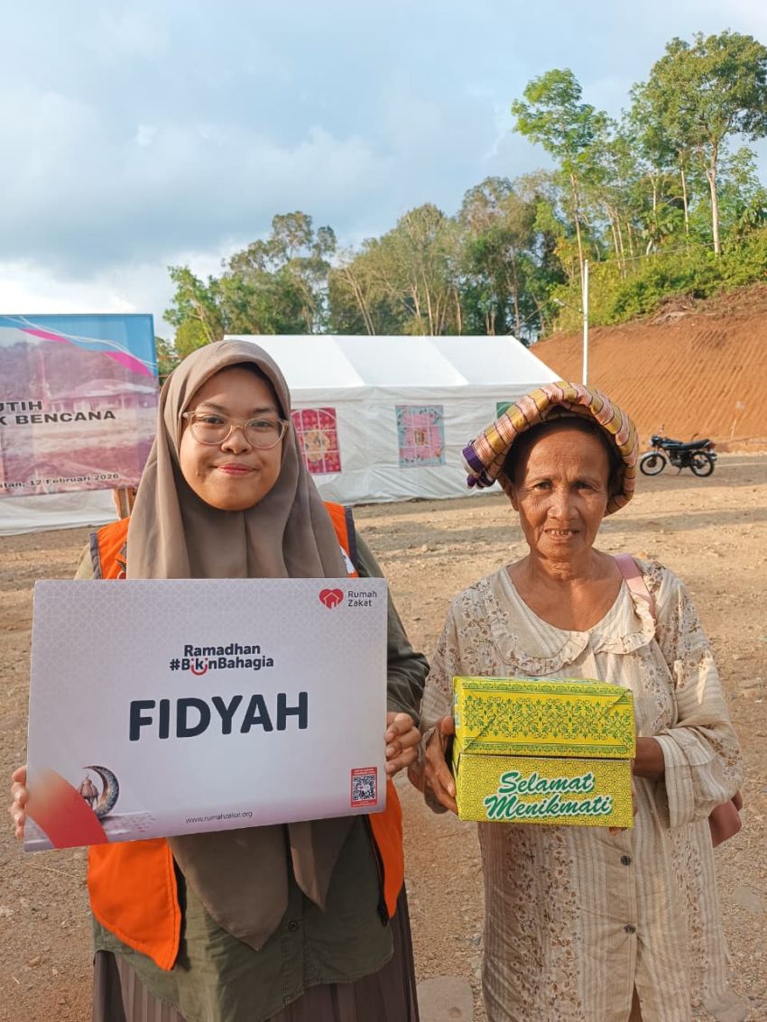 Rumah Zakat Salurkan Fidyah d di Desa Batu Hula, Tapanuli Selatan