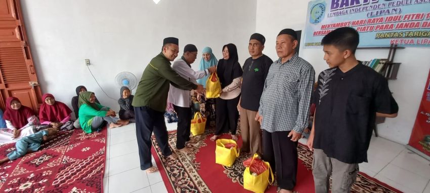 LSM LIPAN Bakti Sosial, Sumbang para Janda dan Kaum Dhuafa