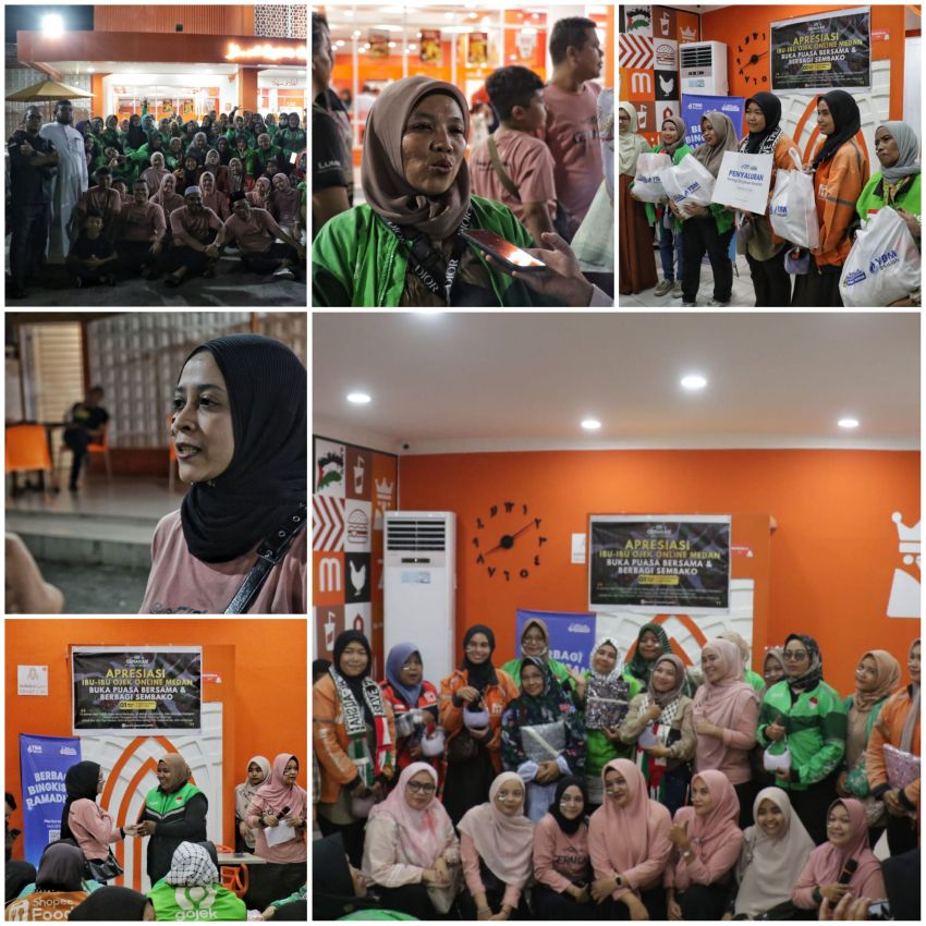 Ojol Perempuan jadi Tamu Spesial di Acara Gerakan Istiqomah Sedekah