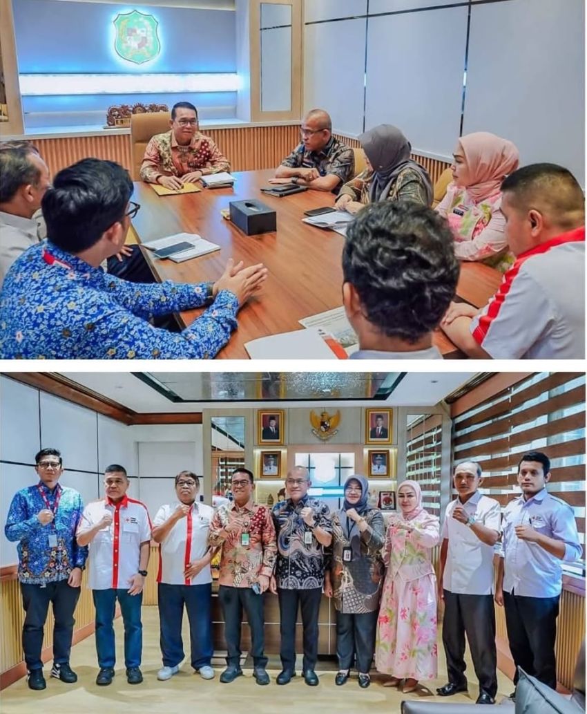 PMI Medan dan Palang Merah Amerika Paparkan Program Ketahanan Panas Kepada Pemko Medan